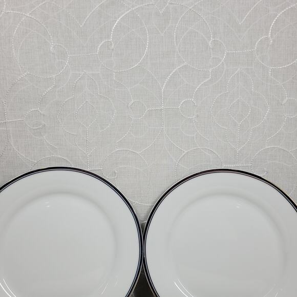 Williams Sonoma Open Kitchen Plate 9" Blue Gold Porcelain 2-Pc Dinnerware - Picture 10 of 13